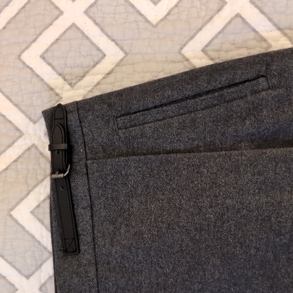 Cotton flannel faux wrap skirt 21" long - Picture 2 of 3